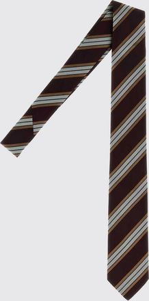 Dries Van Noten Classic Multicolour Striped Pure Silk Tie