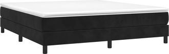vidaXL Estructura De Cama Sin Colch&oacute;n Terciopelo Negro 180x200 Cm Vidaxl