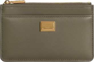 Dolce & Gabbana logo-plaque wallet - Groen