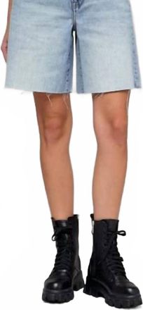 Hidden Jeans Classic Bermuda Shorts In Light Wash