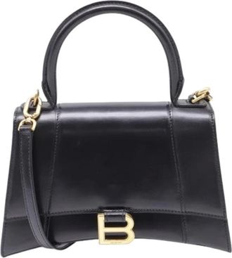 Balenciaga Pre-owned Handbags, female, Black, Size: ONE SIZE Pre-owned Hourglass Small Top Handle Bag