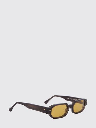 Ahlem Jules Rectangular Acetate Sunglasses with 22k Gold-Plated Details