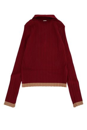 Twin-Set Polo Sweater - Red