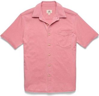 Surfside Supply Co. Tony Burnout Knit Shirt in Brandied Apricot at Nordstrom, Size Xx-Large