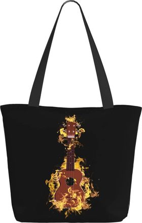 AOOEDM Guitar Music Ladies Shopping Bag 13x11x7in.The Perfect ValentineS Day Gift.It Is The Best ValentineS Day Gift For Mom, Daughter, Wife,Etc