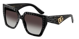 Dolce & Gabbana DG4438 32888G Womens Sunglasses Black Size 55
