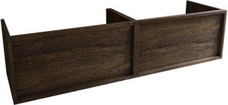 Saniclass Holz Frame Badkameronderkast - 160x45x40cm - 2 lades - Eiken charcoal