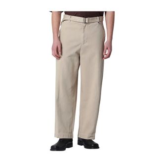Entire studios Straight Trousers, male, Beige, Size: L Gully Pant