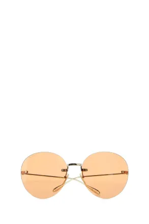 Gucci Womens Gold Metal Sunglasses 8075 Occhiali Da Sole