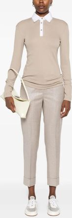 Fabiana Filippi Womens Long-Sleeve Polo Shirt Aw25 W
