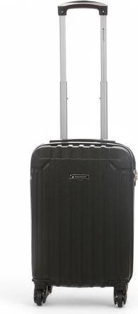 Infinity Leather Harde koffer met zwarte ABS-behuizing en 8 wielen voor onder de stoel