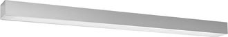Thoro L&aacute;mpara de techo gris aluminio 3000k alt. 6 cm
