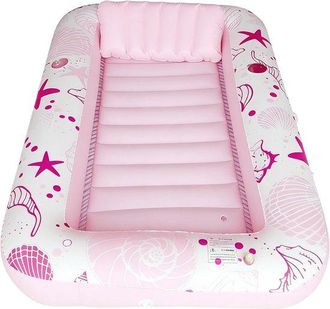 No Brand Colch&oacute;n Hinchable Para Tomar El Sol - Colch&oacute;n De Aire Para Piscina - Relajaci&oacute;n Acu&aacute;tica - Con Portavasos - 185 X 115 Cm - Rosa