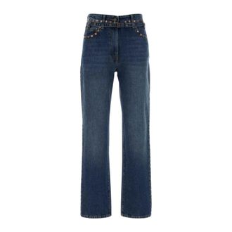 Dries Van Noten Persy Jeans - Dames - Jeans - Blauw - Maat: W27 Katoen