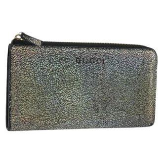 Gucci Pre-owned Wallets, female, Gray, Size: ONE SIZE Pre-owned Vintage Long Wallet