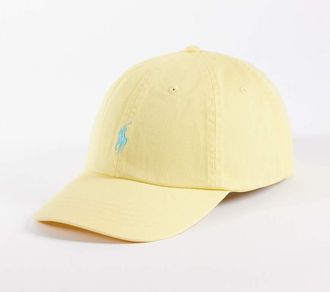 Polo Ralph Lauren Cappello con visiera giallo mais con logo-Blu navy