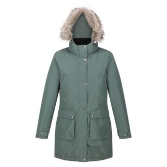 Regatta Womens/Ladies Voltera Heated Waterproof Jacket (Dark Forest Green) material_polyester - Size 16 UK