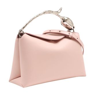 Erdem Womens Bloom Shoulder Bag Pink Calfskin