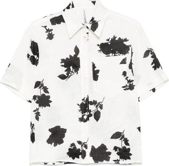 Liviana Conti Bianco Nero Shirt voor Vrouwen - Dames - Overhemden - Wit - XS - Overhemden
