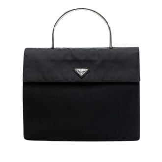 Prada Pre-owned Vintage Handbag - Dames - Vintage Handtas - Zwart - ONE Size - Nylon - Vintage