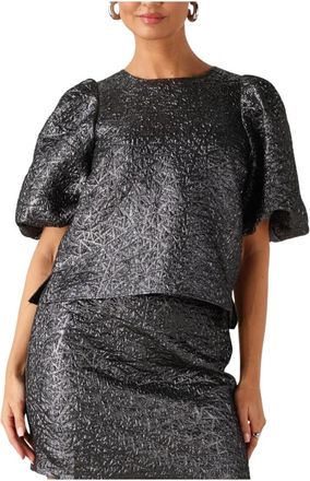 Notre-V Nv-Geraldina Blouse - Dames - Blouses - Grijs - XS - Wol - Overhemden