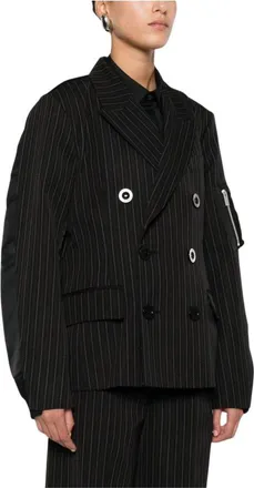sacai Donna, Giacche, Nero, L, new
