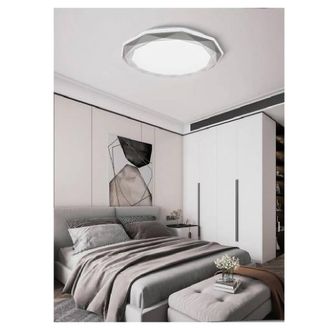 Trade Shop Trade Shop Traesio - Trade Shop - Lampadario Da Soffitto Plafoniera Led 46watt Dimmerabile 3 Toni Di Luce Pn-10-3c