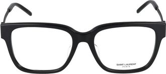 Saint Laurent Zwarte Transparante Bril SL M48O_A/F - Dames - Brillen - Zwart - 54 MM - Accessoires