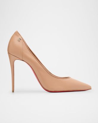 Christian Louboutin 100mm Sporty Kate Leather Pumps