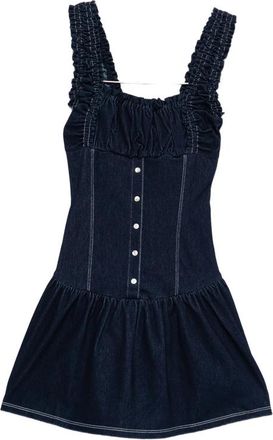 Frankies Bikinis Christa Buttoned Mini Dress