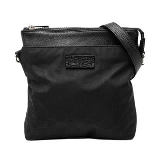 Gucci Pre-owned Vintage Crossbody Bag - Dames - Pre-owned - Zwart - Maat: ONE Size Leer
