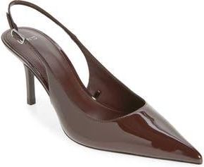 Mango Sol Slingback Pump in Chocolate at Nordstrom Rack, Size 6.5Us / 37Eu