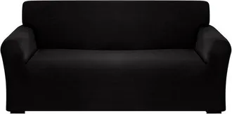 OEM Funda Para Sof&aacute;, 190-230 Cm, Funda El&aacute;stica Para Sof&aacute;, Lavable A M&aacute;quina Y El&aacute;stica, Para Sof&aacute;s De 3 Plazas, Funda Para Sof&aacute;, Negro, Spandex