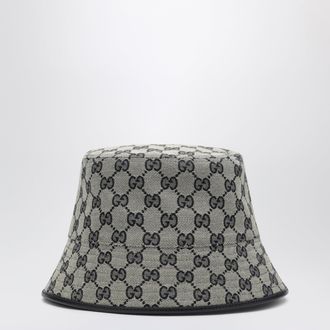 Gucci Cappello a secchiello GG blu in cotone
