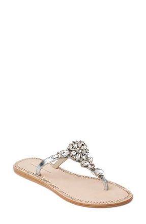 Jack Rogers Burgess Sandal in Silver at Nordstrom, Size 8.5