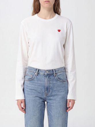 Comme Des Gar&ccedil;ons Long-Sleeved Cotton T-shirt with Logo