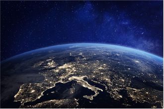 Schubiger M&ouml;bel Digitaldruck auf Glas Die Erde Von Oben