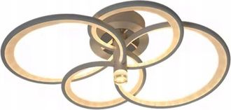 OEM L&aacute;mpara De Techo Colgante Anillo L&aacute;mpara De Techo Circular Led Control Remoto 3 Colores Oro