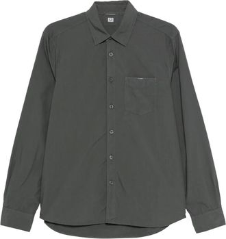 C.P. Company long-sleeve pocket shirt - men - Cotton - 3XL - Grey