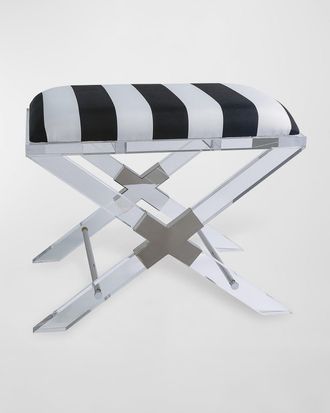 Port 68 Stripe Cross Bench
