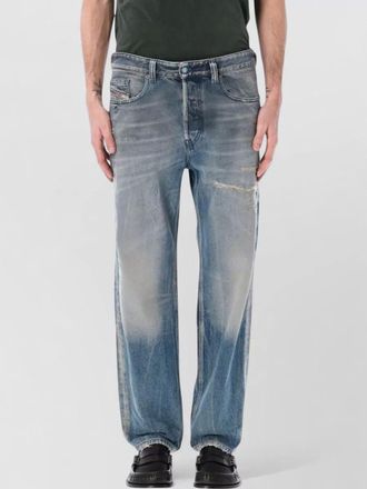 Diesel max straight jeans distressed faded five pocket
