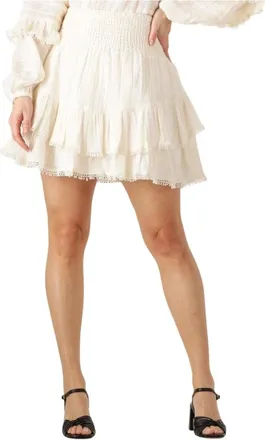 Ibana Dames, Rokken, Beige, Maat: XS