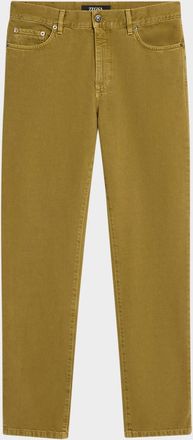 Ermenegildo Zegna Men & apos;s Roccia Pure Cotton Slim-Fit Pants