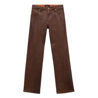7 For All Mankind Dames, Jeans, Bruin, Maat: W26 Katoen