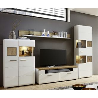 Loftscape home24 Wohnwand Aulby II (4-teilig)