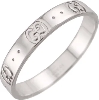 Gucci White Gold (18K) Band Ring (Pre-Owned)