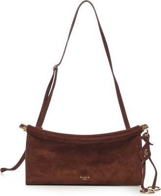 Alaia Le Click East West Small Suede Bag