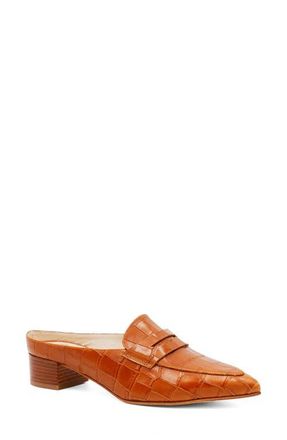 Amalfi By Rangoni Adepto Croc Embossed Mule in Nocciola Cocco Bengali at Nordstrom, Size 7.5