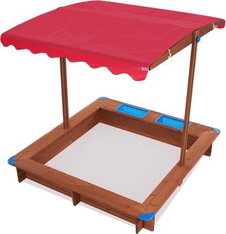 OEM Arenero Para Ni&ntilde;os, Juego De Exterior Duradero, F&aacute;cil Montaje, Rojo