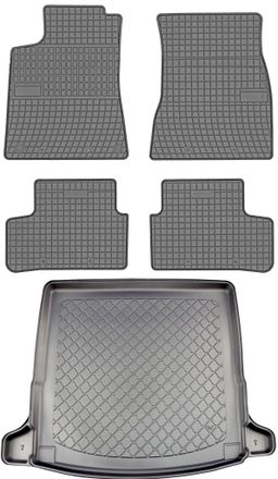 OEM Juego De Alfombrillas De Goma Para Coche Y Maletero Para Mercedes Cla Ii X118 Kombi Desde Septiembre De 2019